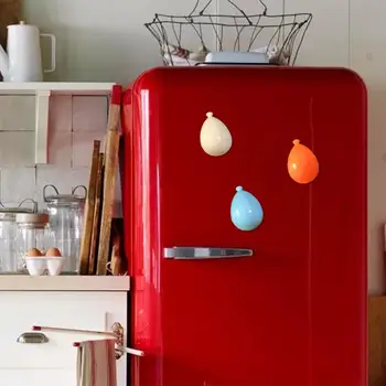 Магнит на холодильник Мультяшный шар Магниты на холодильник Забавный домашний декор для холодильника Легкие Милые наклейки с сообщением Уникальный холодильник Изображение