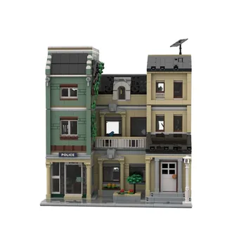 Классический набор 10278 Совместим с Новой кирпичной моделью MOC-112413 Street View Building • 2403 Детали, подарок для детей на День рождения Изображение