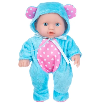 Реалистичная виниловая кукла ручной работы Bebe Reborn Baby Dolls с аксессуаром для одежды в горошек Изображение