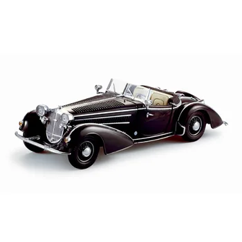 Отлитая под давлением в масштабе 1/18 Модель автомобиля Roadster 1939 года, отлитая под давлением и игрушечная Коллекция сувениров для взрослых фанатов Изображение