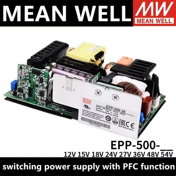 Импульсный источник питания MEAN MELL EPP-500-12 EPP-500-15 EPP-500-18 EPP-500-24 EPP-500-27 EPP-500-36 EPP-500-48 EPP-500-54 МВт Изображение