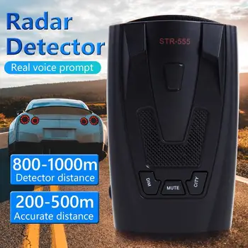 Радар-детектор STR-555, английское, Русское, Тайское Голосовое автоматическое предупреждение о скорости автомобиля X K Изображение