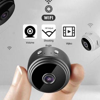 IP-Камера HD1080P Домашняя Безопасность Беспроводная Wifi Мини-Камера Небольшое Видеонаблюдение Инфракрасного Ночного Видения Обнаружение Движения Слот Для SD-карты Аудио Изображение