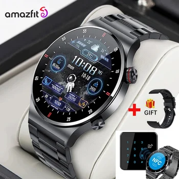 2023 AMAZFIT NFC Bluetooth Call Smartwatch Женские ЭКГ + PPG Монитор Артериального Давления Спортивные Для Huawei Xiaomi Apple Smart Watch Мужские Изображение