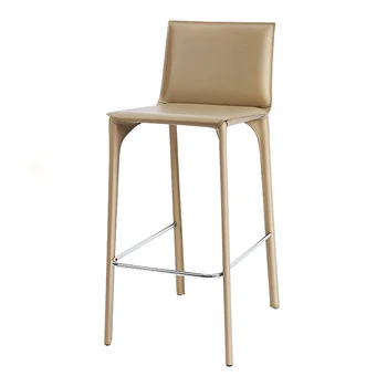 Обеденный стул с высокой стойкой, Эргономичный Обеденный стул для гардеробной, гостиной, библиотеки, мобильные Мебель для кухни El Hogar Изображение