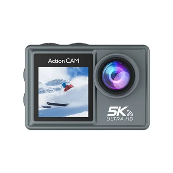 Экшн-камера 5K 30FPS с дистанционным управлением Wifi Электронная камера стабилизации изображения для занятий дайвингом на открытом воздухе Изображение