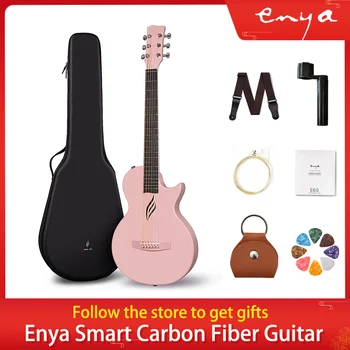 Акустическая Гитара Enya Nova Go Carbon Fiber One Body 35 Дюймов guitarras для путешествий с комплектом для начинающих Включает Концертную сумку и ремень Изображение