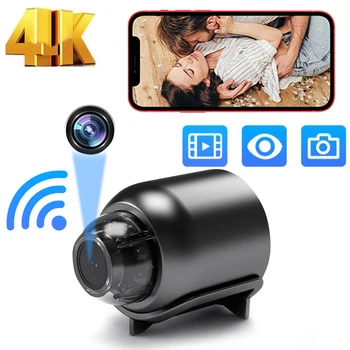 Wi-Fi Мини-камера Камеры наблюдения Защита безопасности Дистанционный монитор ночного видения Широкоугольный видеомагнитофон для умного дома 140 ° Изображение