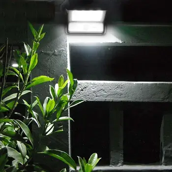 Новые 20LED Индукционные лампы для человеческого тела с голосовым управлением, уличный огнестойкий водонепроницаемый солнечный настенный светильник, освещение для дома во внутреннем дворе, в саду Изображение