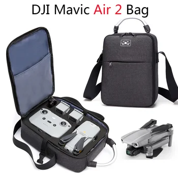 Сумка для DJI Mavic Air 2, портативная сумка через плечо, водонепроницаемый кейс для переноски, сумка для хранения аксессуаров для дронов DJI Mavic Air 2 Изображение