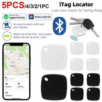 1-5 шт. Устройство защиты от потери, Bluetooth-совместимый Трекер, Беспроводной Локатор для воздушной метки для Apple для карты поиска ключей Find My Изображение